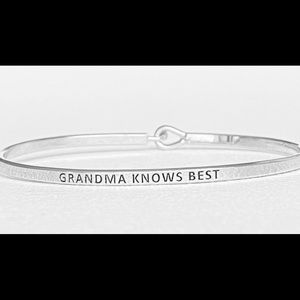 Grandma know best inspired bangle bracelet